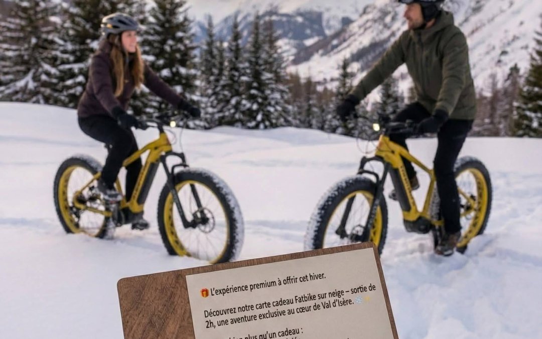 NOUVEAUTÉ : la carte cadeau Fatbike sur neige à Val d’Isère